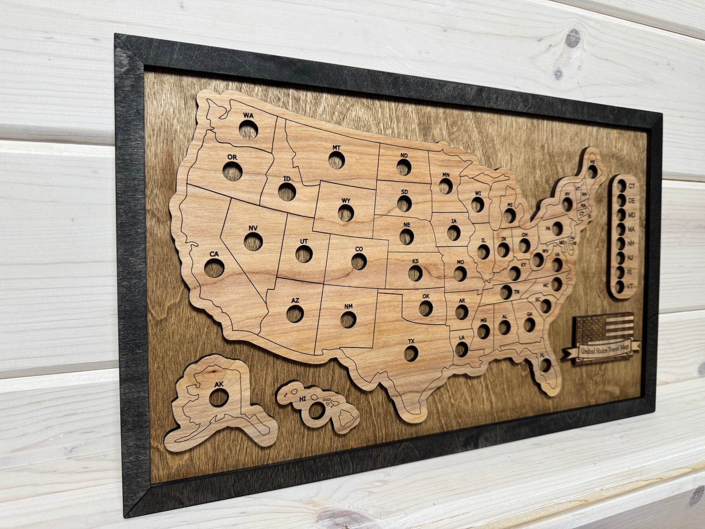 U.S. States Mini (Early American/Black)