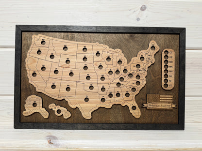 U.S. States Mini (Jacobean/Black)