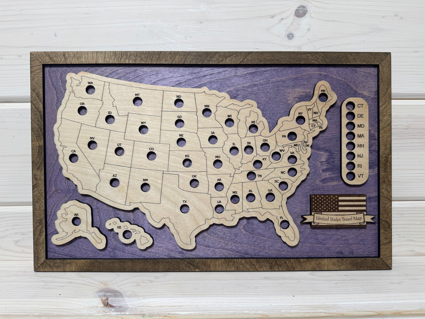 U.S. States Mini (Purple/Jacobean)