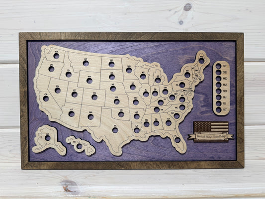 U.S. States Mini (Purple/Jacobean)