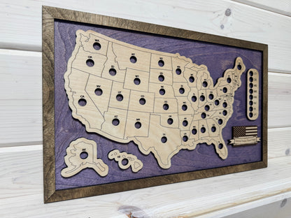 U.S. States Mini (Purple/Jacobean)