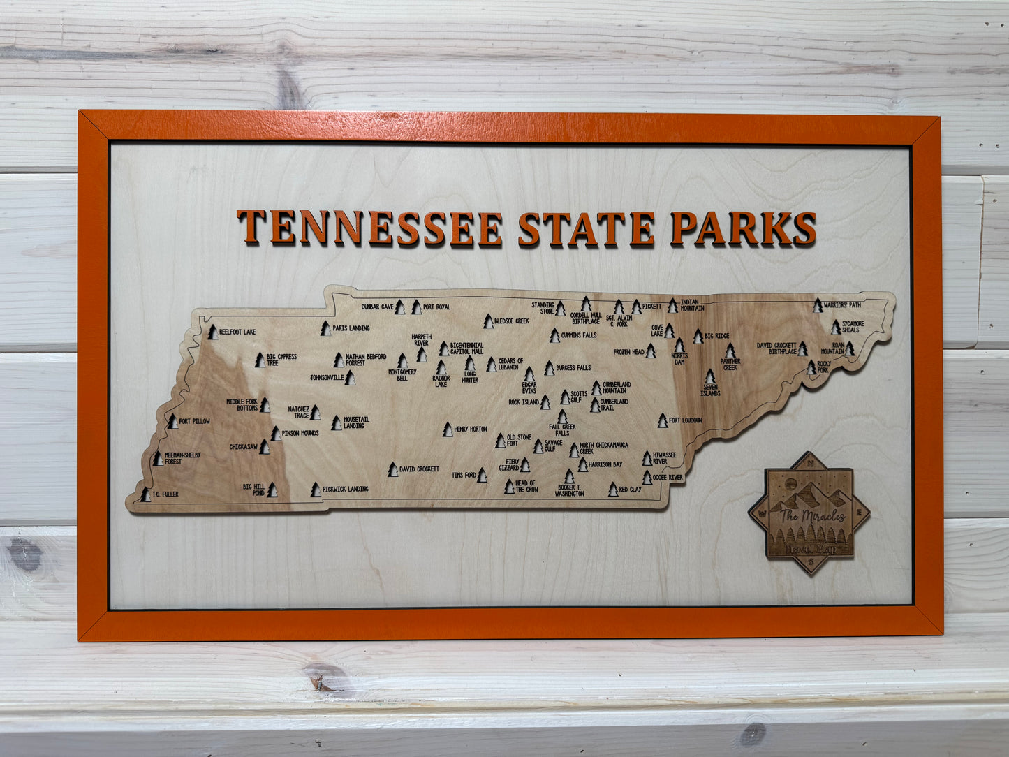 Tennessee State Parks (White/Orange)