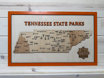 Tennessee State Parks (White/Orange)