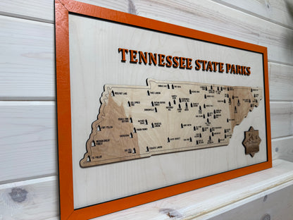 Tennessee State Parks (White/Orange)