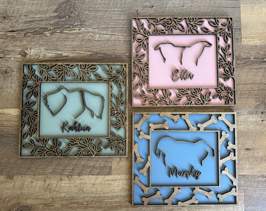 Personalized Dog Ear Framed Art