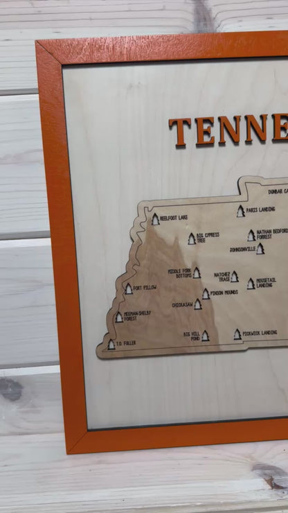 Tennessee State Parks (White/Orange)